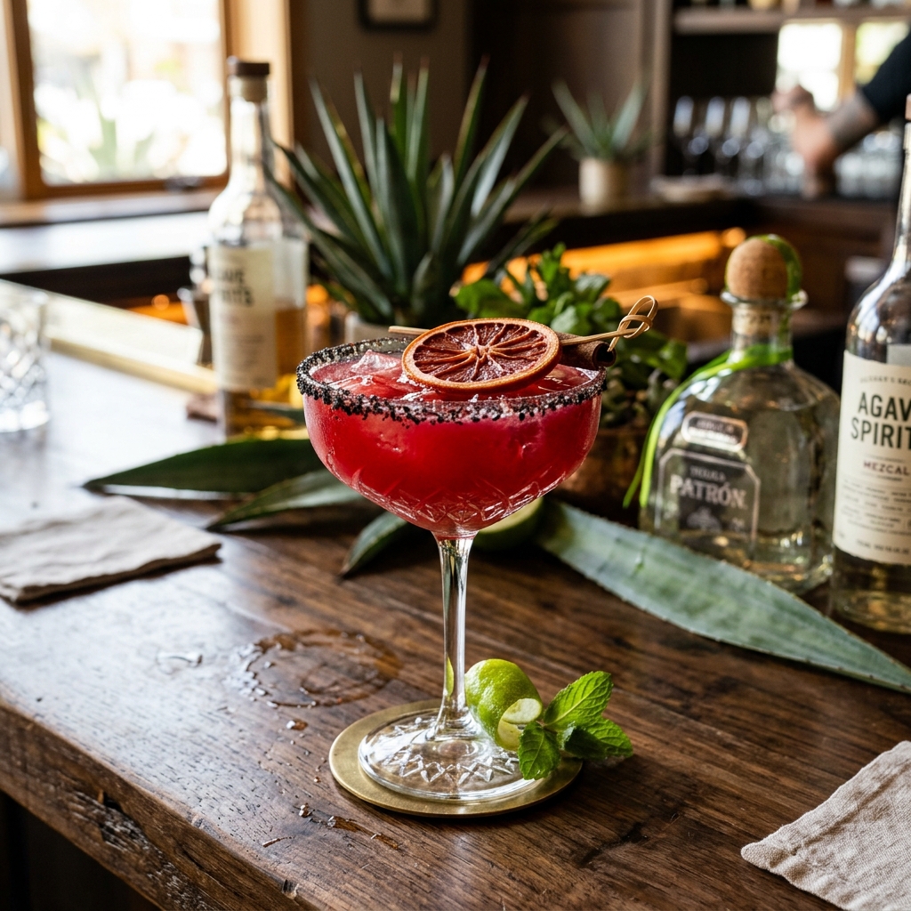 Spiced Blood Orange Margarita