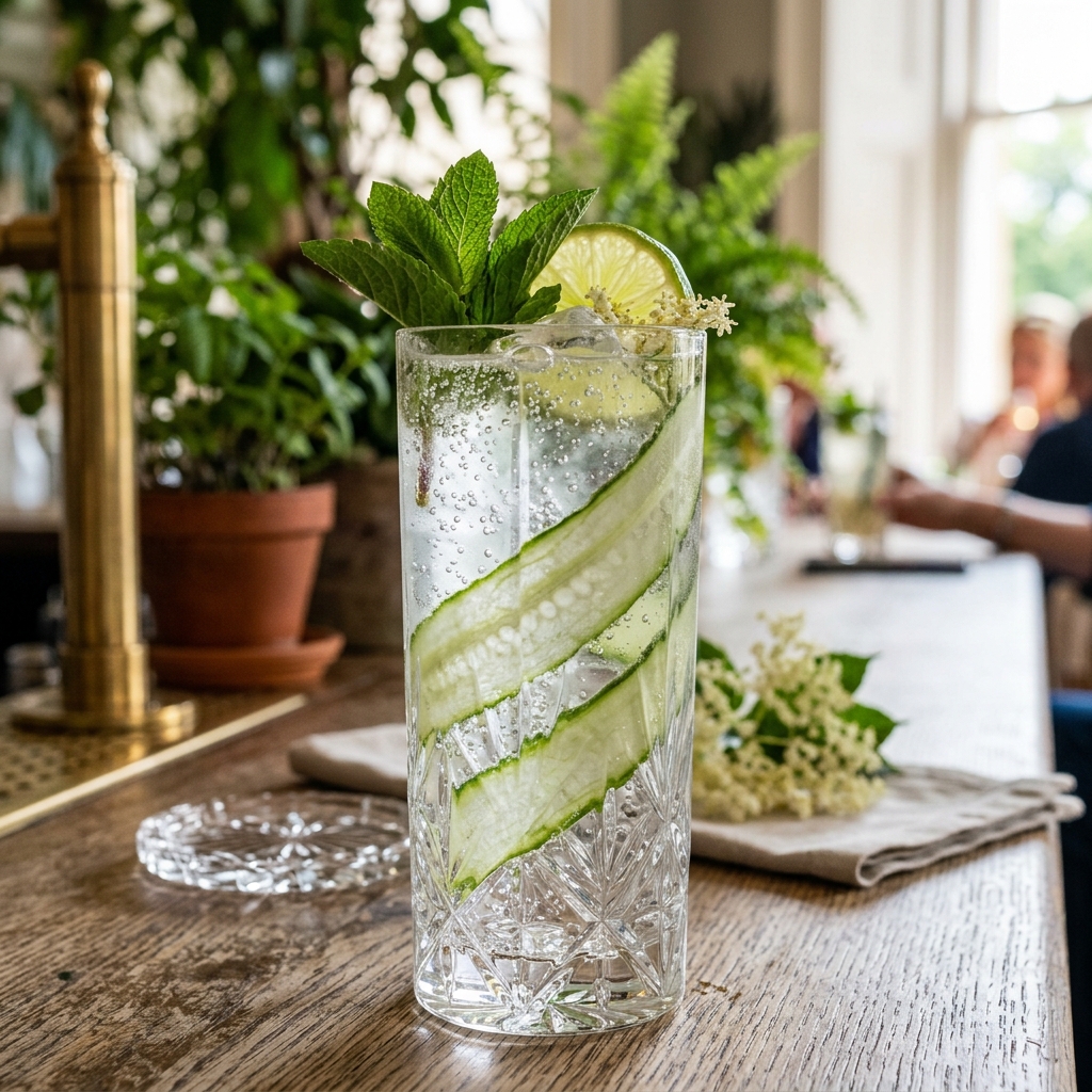 Wild Elderflower & Cucumber Collins